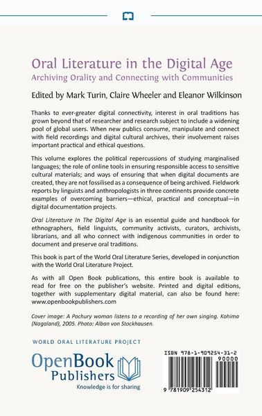 Produktbild: Oral Literature in the Digital Age