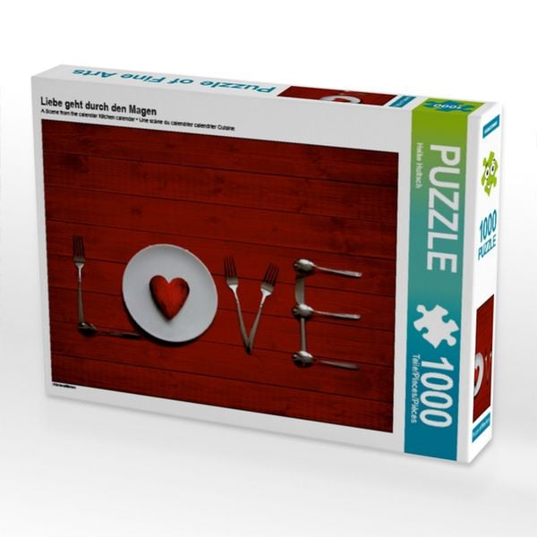 Produktbild: CALVENDO Puzzle Liebe geht durch den Magen | 1000 Teile Lege-Gr&ouml;&szlig;e 64x48cm Foto-Puzzle f&uuml;r gl&uuml;ckliche Stunden