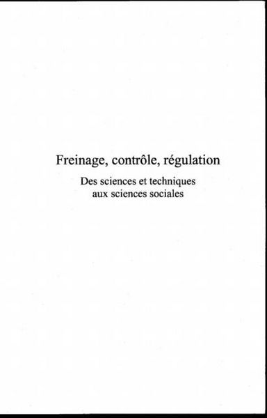 Produktbild: Freinage, controle, regulation