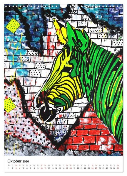 Produktbild: Pop Art Animals - Atelier Zippo (Wandkalender 2026 DIN A3 hoch), CALVENDO Monatskalender