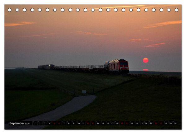 Produktbild: Die Marschbahn (Tischkalender 2026 DIN A5 quer), CALVENDO Monatskalender
