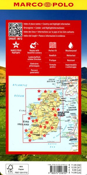 Produktbild: MARCO POLO Reisekarte Irland 1:350.000