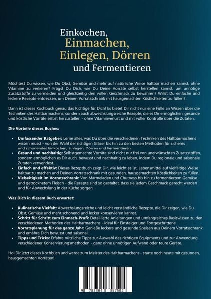 Produktbild: Einkochen, Einmachen, Einlegen, D&ouml;rren und Fermentieren