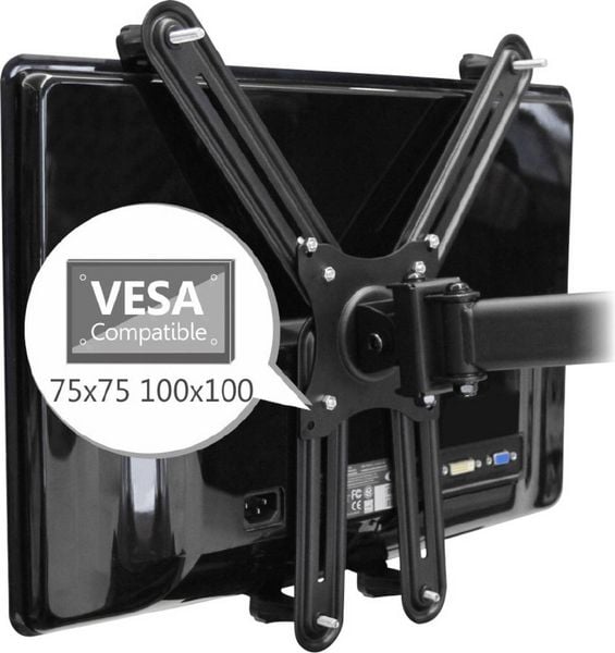 Produktbild: SpeaKa Professional VESA-Adapter Passend f&uuml;r Serie (Halter): Universal Schwarz
