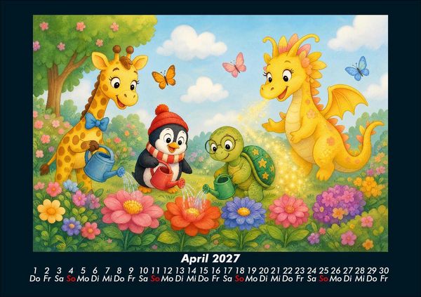 Produktbild: Nala, Pico & Taz in der Drachenwelt 2027 Fotokalender DIN A5