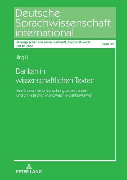 Produktbild: Danken in wissenschaftlichen Texten