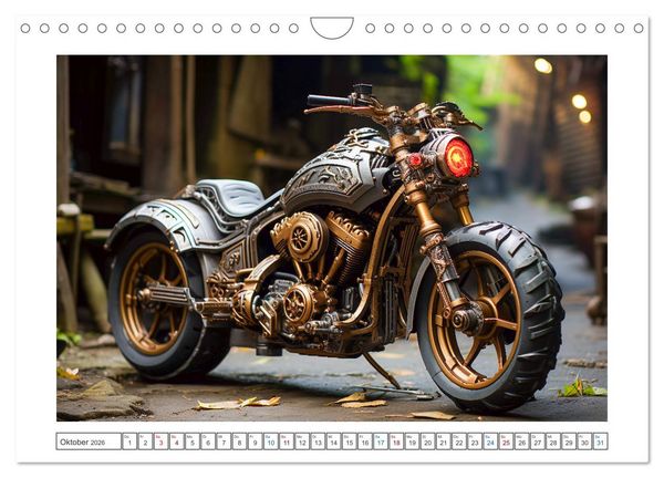 Produktbild: Steampunk Vehicles (Wandkalender 2026 DIN A4 quer), CALVENDO Monatskalender