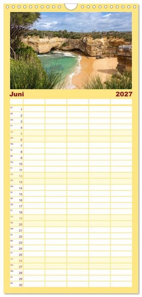Produktbild: Familienplaner 2027 - Das s&uuml;dliche Australien - vielf&auml;ltig, &uuml;berraschend, unvergesslich mit 5 Spalten (Wandkalender, 21 x 45 cm) CALVENDO