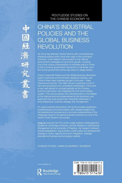 Produktbild: China's Industrial Policies and the Global Business Revolution
