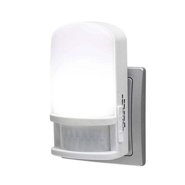 Produktbild: PENTATECH AN05 33322 LED-Nachtlicht mit Bewegungsmelder LED Neutralwei&szlig; Wei&szlig;