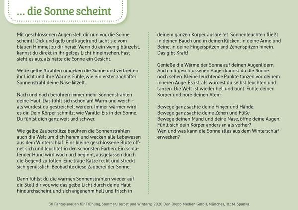 Produktbild: 30 Fantasiereisen f&uuml;r Fr&uuml;hling, Sommer, Herbst und Winter.