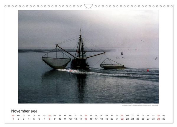 Produktbild: Krabbenkutter in Ostfriesland (Wandkalender 2026 DIN A3 quer), CALVENDO Monatskalender
