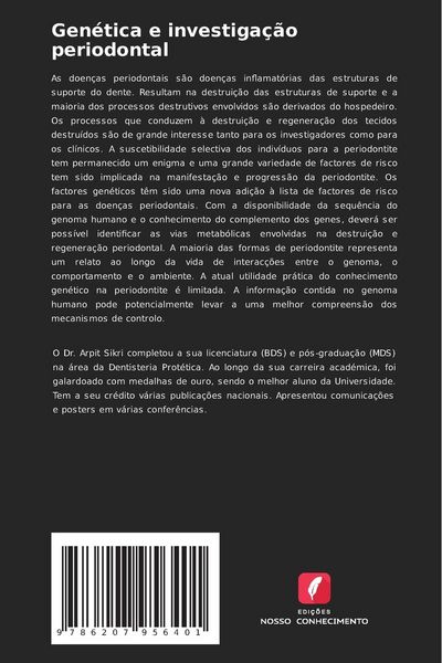 Produktbild: Gen&eacute;tica e investiga&ccedil;&atilde;o periodontal