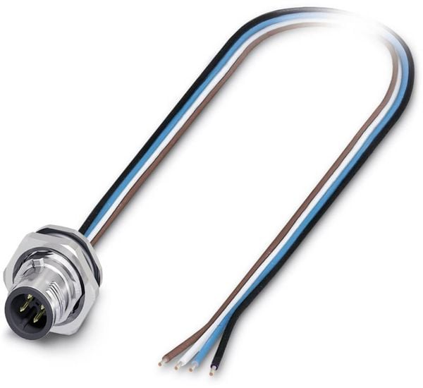 Produktbild: Phoenix Contact 1419629 Sensor-/Aktor-Einbausteckverbinder M12 Stecker, Einbau 0.50 m Polzahl Sensoren: 4 1 St.