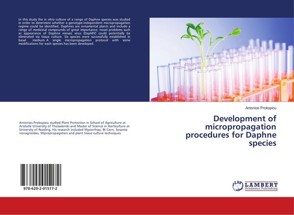 Produktbild: Development of micropropagation procedures for Daphne species