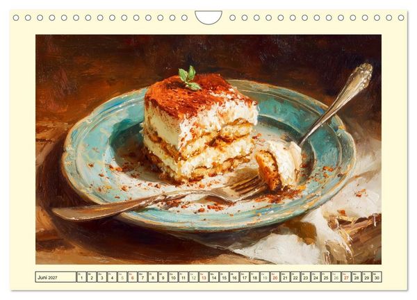 Produktbild: Pattiserie und Pinsel. Tortentr&auml;ume in kunstvoller &Ouml;loptik (Wandkalender 2027 DIN A4 quer), CALVENDO Monatskalender