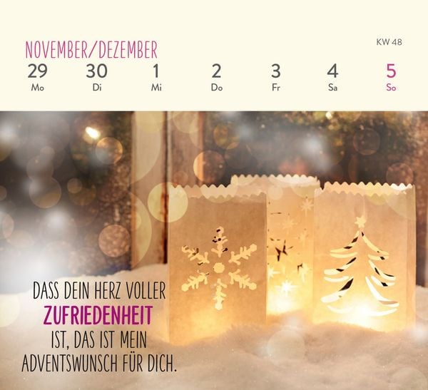 Produktbild: Mini-Wochenkalender 2027: Herzensw&uuml;nsche f&uuml;r dich
