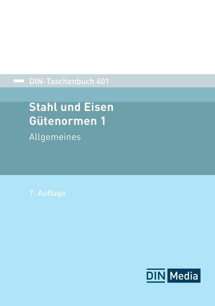 Produktbild: DIN-Taschenbuch 401