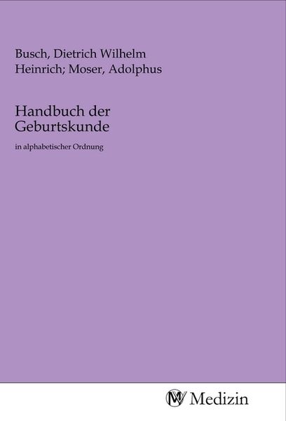 Produktbild: Handbuch der Geburtskunde