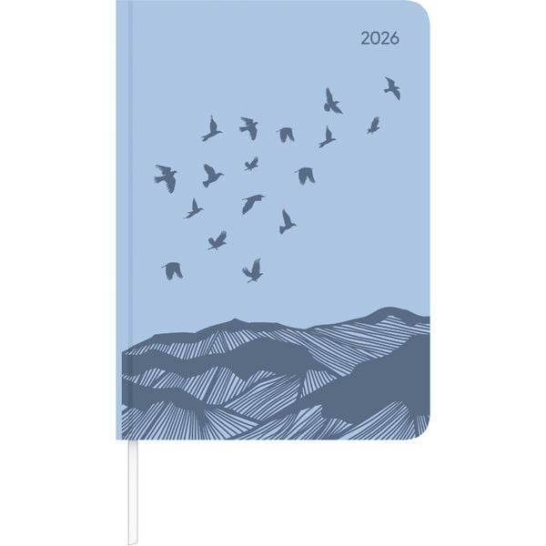 Produktbild: Lady Journal Grande Deluxe Sky 2026 - Taschen-Kalender A5 (15x21 cm) - Tucson Einband - mit Motivprägung - Weekly - 128 Seiten - Alpha Edition