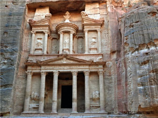Produktbild: CALVENDO Puzzle Das Schatzhaus El Khazneh in Petra | 1000 Teile Lege-Gr&ouml;&szlig;e 64x48cm Foto-Puzzle f&uuml;r gl&uuml;ckliche Stunden