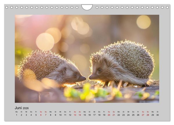 Produktbild: Mein Igel-Kalender (Wandkalender 2026 DIN A4 quer), CALVENDO Monatskalender
