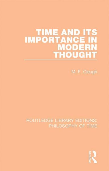 Produktbild: Time and its Importance in Modern Thought