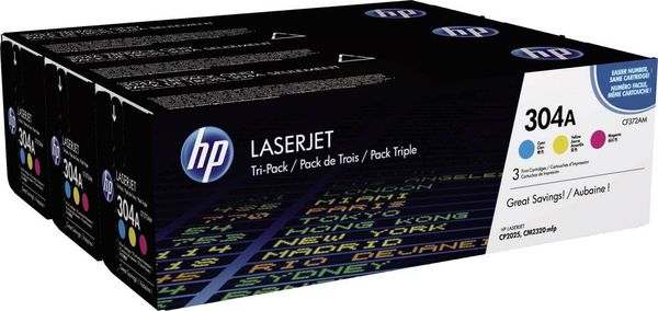 HP Toner 304A cyan/mag/yellow