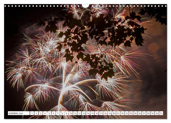 Produktbild: Feux d'Artifice - Miracles dans le ciel (Calendrier mural 2026 DIN A3 vertical), CALVENDO calendrier mensuel
