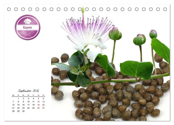 Produktbild: K&uuml;chenkr&auml;uter f&uuml;r jeden Geschmack (Tischkalender 2026 DIN A5 quer), CALVENDO Monatskalender