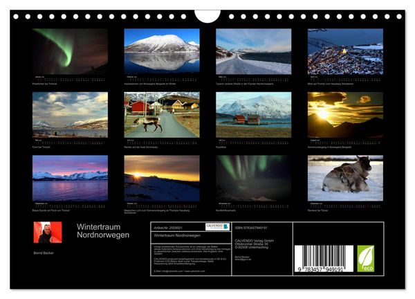 Produktbild: Wintertraum Nordnorwegen (Wandkalender 2026 DIN A4 quer), CALVENDO Monatskalender