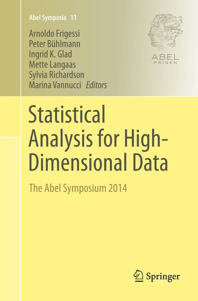Produktbild: Statistical Analysis for High-Dimensional Data