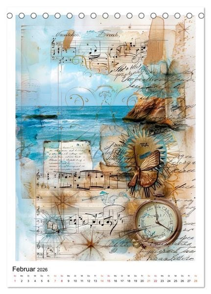 Produktbild: Sand.Salz.Meer. (Tischkalender 2026 DIN A5 hoch), CALVENDO Monatskalender