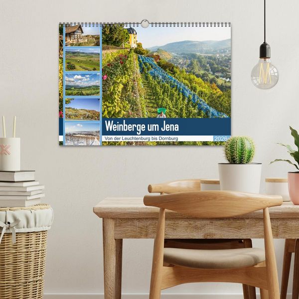 Produktbild: Weinberge um Jena (Wandkalender 2026 DIN A3 quer), CALVENDO Monatskalender
