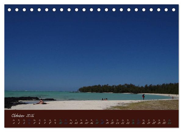 Produktbild: Indische Perle - Mauritius (Tischkalender 2026 DIN A5 quer), CALVENDO Monatskalender