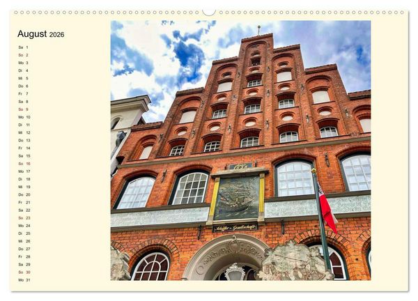 Produktbild: L&uuml;beck, Stadt auf der Insel (Wandkalender 2026 DIN A2 quer), CALVENDO Monatskalender