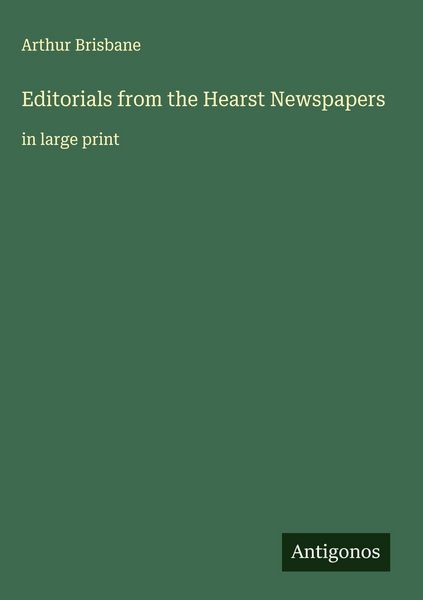 Produktbild: Editorials from the Hearst Newspapers