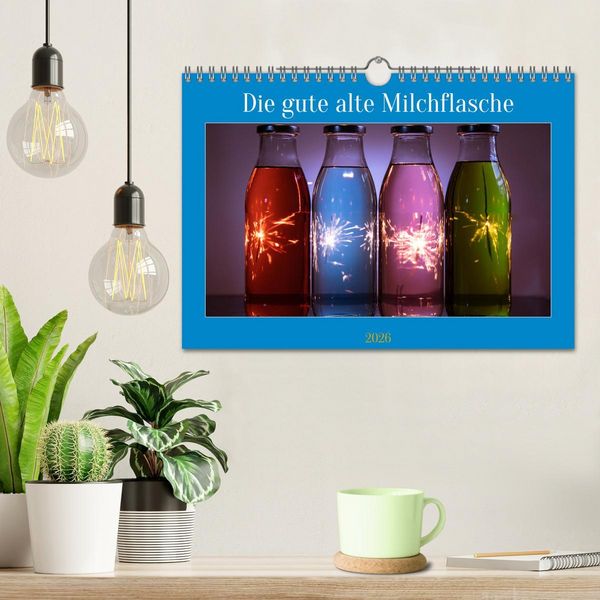 Produktbild: Die gute alte Milchflasche (Wandkalender 2026 DIN A4 quer), CALVENDO Monatskalender