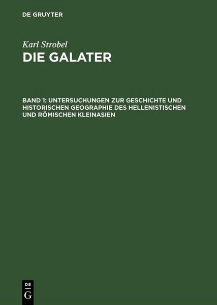 Produktbild: Untersuchungen zur Geschichte und historischen Geographie des hellenistischen und r&ouml;mischen Kleinasien