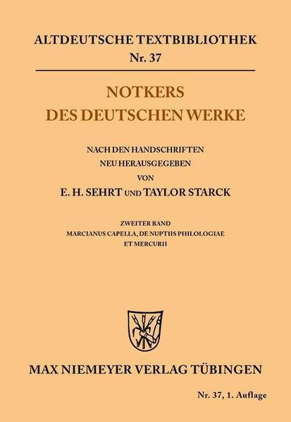 Produktbild: Notkers des Deutschen Werke