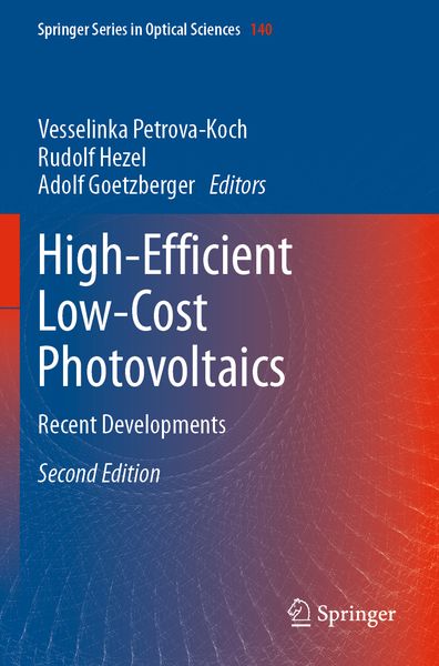 Produktbild: High-Efficient Low-Cost Photovoltaics