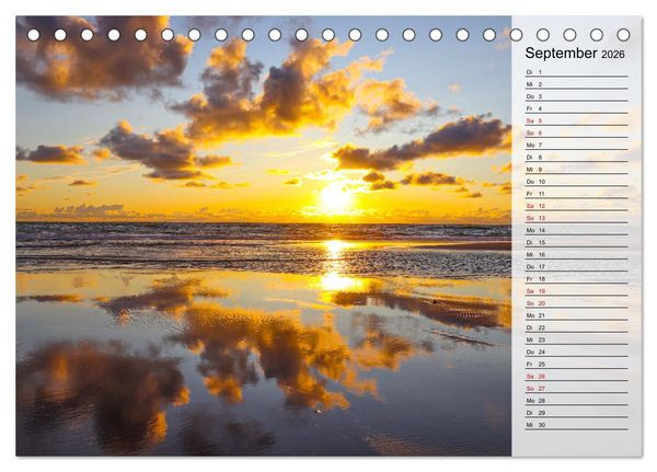Produktbild: Sylt - Magie der Abendstunden (Tischkalender 2026 DIN A5 quer), CALVENDO Monatskalender