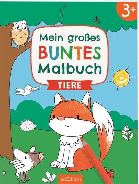 Mein großes buntes Malbuch – Tiere, Taschenbuch von , arsedition, 9783845853291