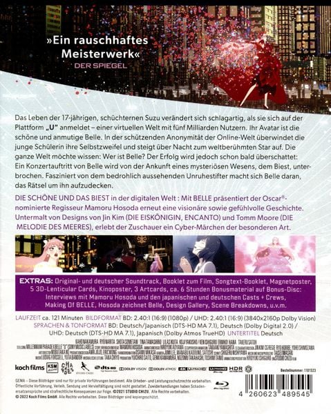 Produktbild: Belle Ultimate U-Edition (4K Ultra HD + Blu-ray + Bonus-Disc + Soundtrack)