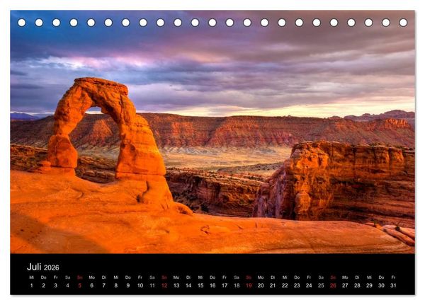 Produktbild: Best of the wild West 2026 (Tischkalender 2026 DIN A5 quer), CALVENDO Monatskalender