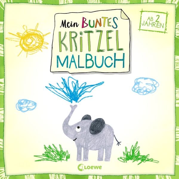 Produktbild: Mein buntes Kritzel-Malbuch (Elefant)