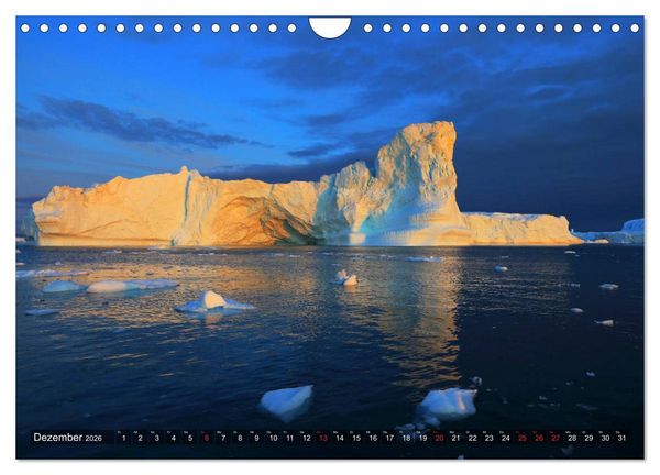 Produktbild: Gr&ouml;nland - Ilulissat und die Diskobucht (Wandkalender 2026 DIN A4 quer), CALVENDO Monatskalender