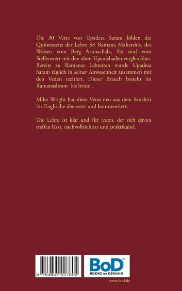 Produktbild: Die Quintessenz der spirituellen Unterweisung (Upadesa Saram)