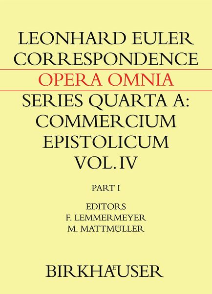 Produktbild: Correspondence of Leonhard Euler with Christian Goldbach