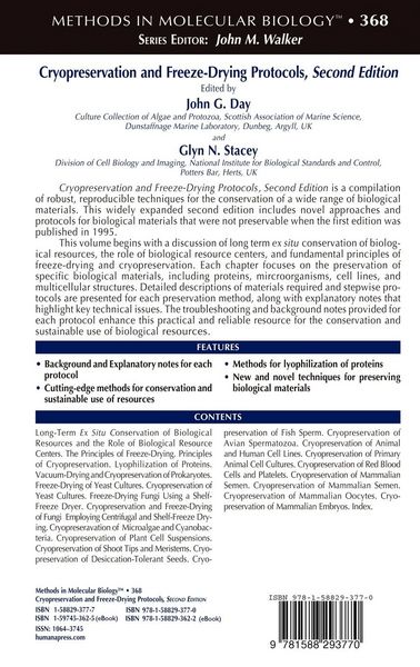Produktbild: Cryopreservation and Freeze-Drying Protocols